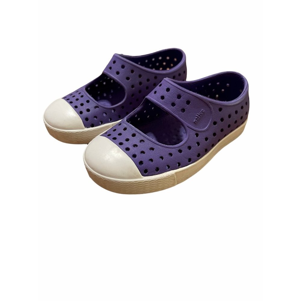 Native Shoes Juniper Purple Mary Jane Rubber Girls